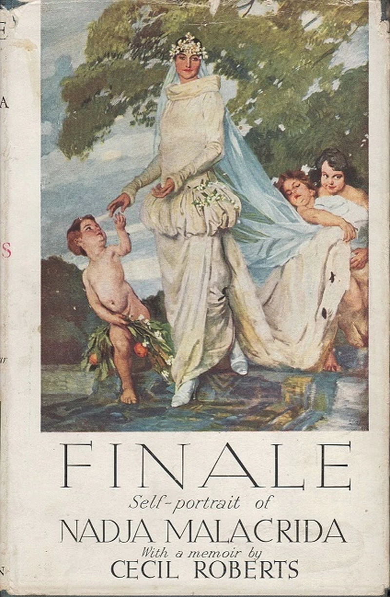  263-Ettore Tito-Copertina del libro del 1934, 'Finale - Autoritratto di Nadja Malacrida' 